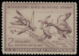 Scan of RW20 1953 Duck Stamp 