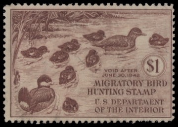 Scan of RW8 1941 Duck Stamp 