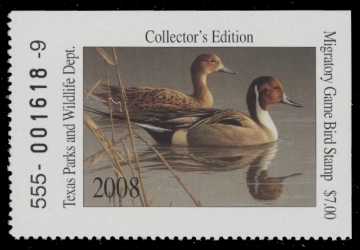 Scan of 2008 Texas Duck Stamp