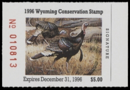 Scan of 1996 Wyoming Duck Stamp