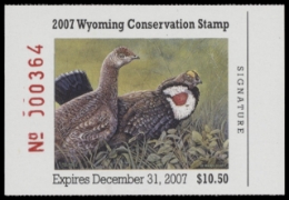 Scan of 2007 Wyoming Duck Stamp