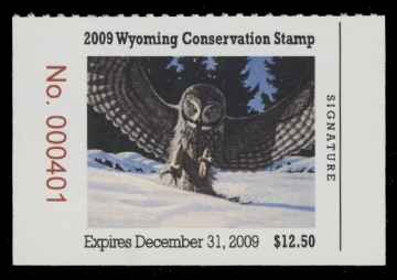 Scan of 2009 Wyoming Duck Stamp