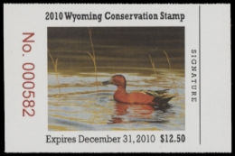 Scan of 2010 Wyoming Duck Stamp