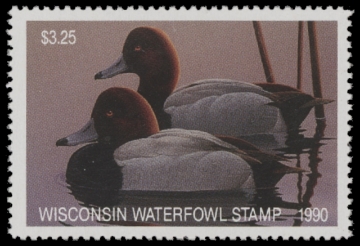 Scan of 1990 Wisconsin Duck Stamp