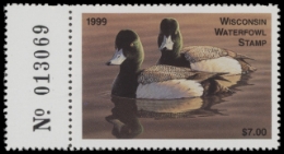 Scan of 1999 Wisconsin Duck Stamp