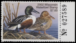 Scan of 2002 Wisconsin Duck Stamp