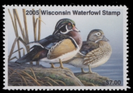 Scan of 2005 Wisconsin Duck Stamp