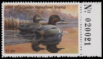 Scan of 2006 Wisconsin Duck Stamp