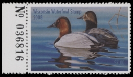 Scan of 2008 Wisconsin Duck Stamp