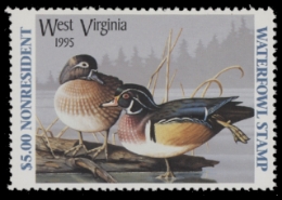 Scan of 1995 West Virginia Duck Stamp