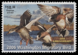 Scan of 2006 Washington Duck Stamp