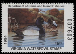 Scan of 1994 Virginia Duck Stamp