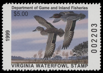 Scan of 1999 Virginia Duck Stamp