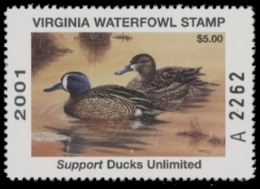 Scan of 2001 Virginia Duck Stamp