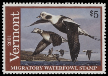 Scan of 2001 Vermont Duck Stamp