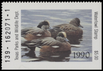 Scan of 1990 Texas Duck Stamp