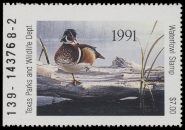 Scan of 1991 Texas Duck Stamp