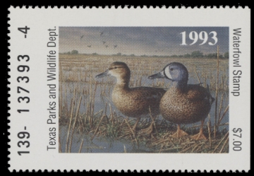 Scan of 1993 Texas Duck Stamp