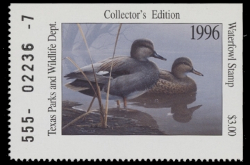 Scan of 1996 Texas Duck Stamp