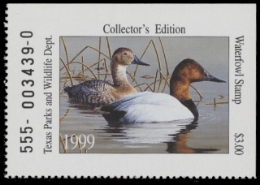 Scan of 1999 Texas Duck Stamp