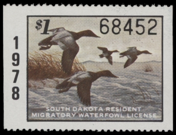 Scan of 1978 South Dakota Duck Stamp