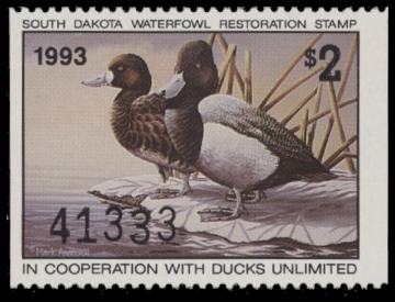 Scan of 1993 South Dakota Duck Stamp