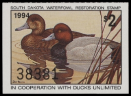 Scan of 1994 South Dakota Duck Stamp