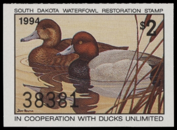 Scan of 1994 South Dakota Duck Stamp