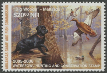 Scan of 2005 Arkansas Duck Stamp