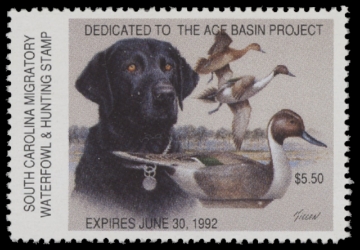 Scan of 1991 South Carolina Duck Stamp