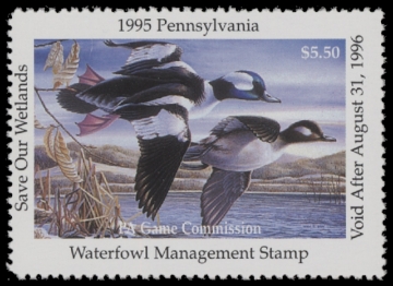 Scan of 1995 Pennsylvania Duck Stamp