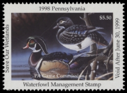 Scan of 1998 Pennsylvania Duck Stamp