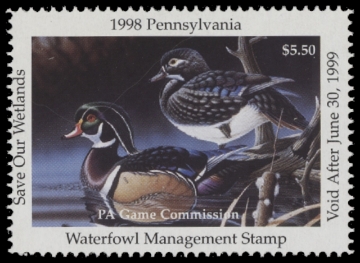 Scan of 1998 Pennsylvania Duck Stamp