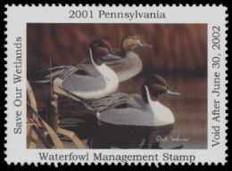 Scan of 2001 Pennsylvania Duck Stamp