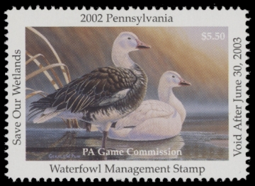 Scan of 2002 Pennsylvania Duck Stamp