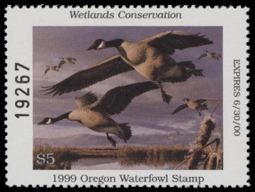 Scan of 1999 Oregon Duck Stamp