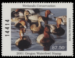 Scan of 2001 Oregon Duck Stamp