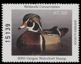 Scan of 2003 Oregon Duck Stamp