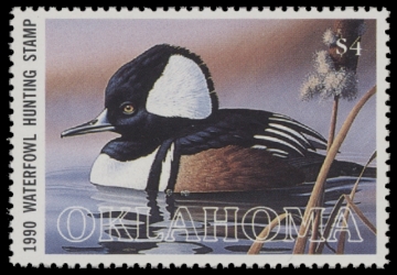 Scan of 1990 Oklahoma Duck Stamp