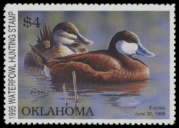 Scan of 1995 Oklahoma Duck Stamp