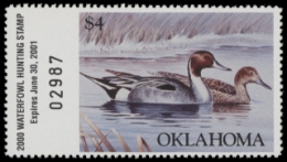 Scan of 2000 Oklahoma Duck Stamp