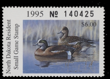 Scan of 1995 North Dakota Duck Stamp