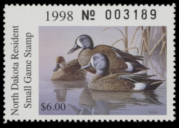 Scan of 1998 North Dakota Duck Stamp