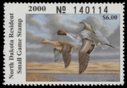 Scan of 2000 North Dakota Duck Stamp