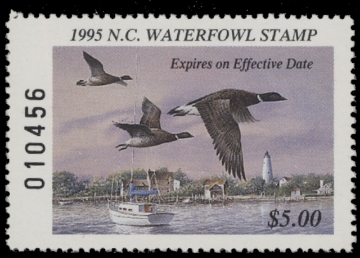 Scan of 1995 North Carolina Duck Stamp