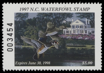 Scan of 1997 North Carolina Duck Stamp