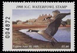 Scan of 1998 North Carolina Duck Stamp