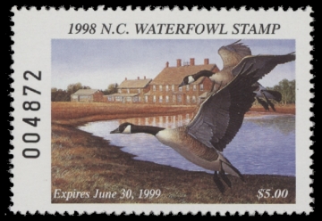 Scan of 1998 North Carolina Duck Stamp