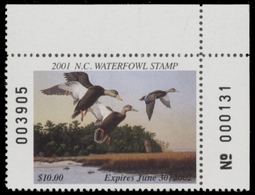 Scan of 2001 North Carolina Duck Stamp