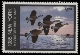 Scan of 1985 New York Duck Stamp - First of State